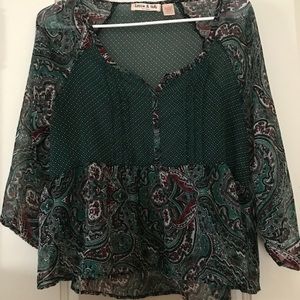 Green Gypsy Shirt